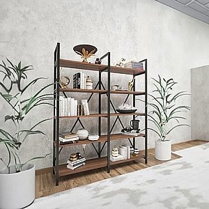 ספריה כפולה ברוחב 150 ס"מ דגם אילידה מבית Twins Design ספריה כפולה ברוחב 150 ס"מ דגם אילידה מבית Twins Design