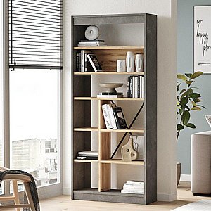 ספריית עץ ברוחב 75.6 ס"מ דגם קלייד מבית Twins Design ספריית עץ ברוחב 75.6 ס"מ דגם קלייד מבית Twins Design