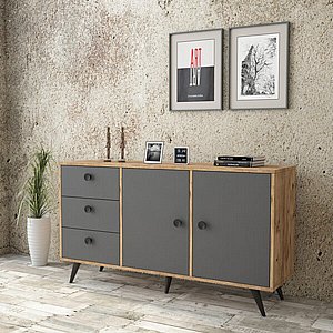 שידה 3 מגירות ושתי דלתות דגם קלריס מבית Twins Design שידה 3 מגירות ושתי דלתות דגם קלריס מבית Twins Design