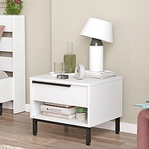 שידת לילה עם מגירת אחסון דגם שוהם Shoham מבית Twins Design שידת לילה עם מגירת אחסון דגם שוהם Shoham מבית Twins Design