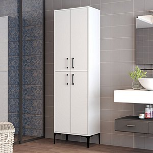 ארון שירות בצבע לבן דגם סלע מבית Twins Design ארון שירות בצבע לבן דגם סלע מבית Twins Design