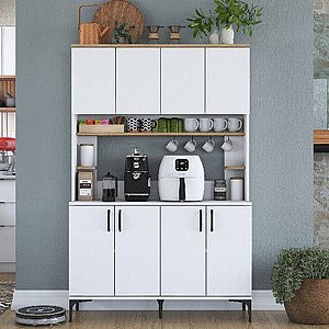 ארון שירות בצבע לבן דגם אורלנדו מבית Twins Design ארון שירות בצבע לבן דגם אורלנדו מבית Twins Design