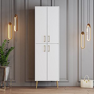 ארון שירות בצבע לבן בשילוב זהב דגם ורד מבית Twins Design ארון שירות בצבע לבן בשילוב זהב דגם ורד מבית Twins Design