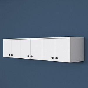 ארון שירות צף בצבע לבן דגם קסנדרה מבית Twins Design ארון שירות צף בצבע לבן דגם קסנדרה מבית Twins Design