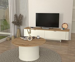 סט שולחן ומזנון דגם אתאל מסידרת Bohema מבית Twins Design סט שולחן ומזנון דגם אתאל מסידרת Bohema מבית Twins Design