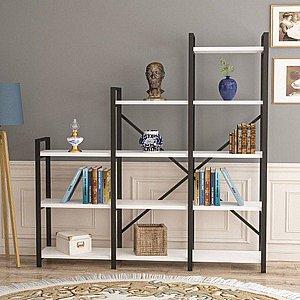 ספריה מדורגת ברוחב 150 ס"מ דגם קרדלן KARDELEN מבית Twins Design ספריה מדורגת ברוחב 150 ס"מ דגם קרדלן KARDELEN מבית Twins Design