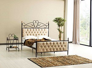 מיטת זוגית ממתכת דגם פידס מבית Twins Design מיטת זוגית ממתכת דגם פידס מבית Twins Design