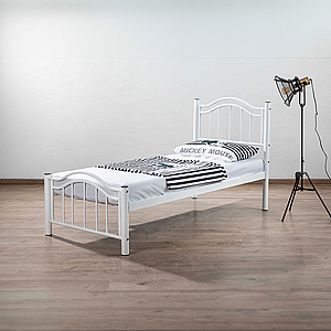 מיטת יחיד ממתכת מבית Twins Design דגם בליני מיטת יחיד ממתכת מבית Twins Design דגם בליני